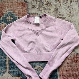 AYBL Lavender Long Sleeve Crop Top